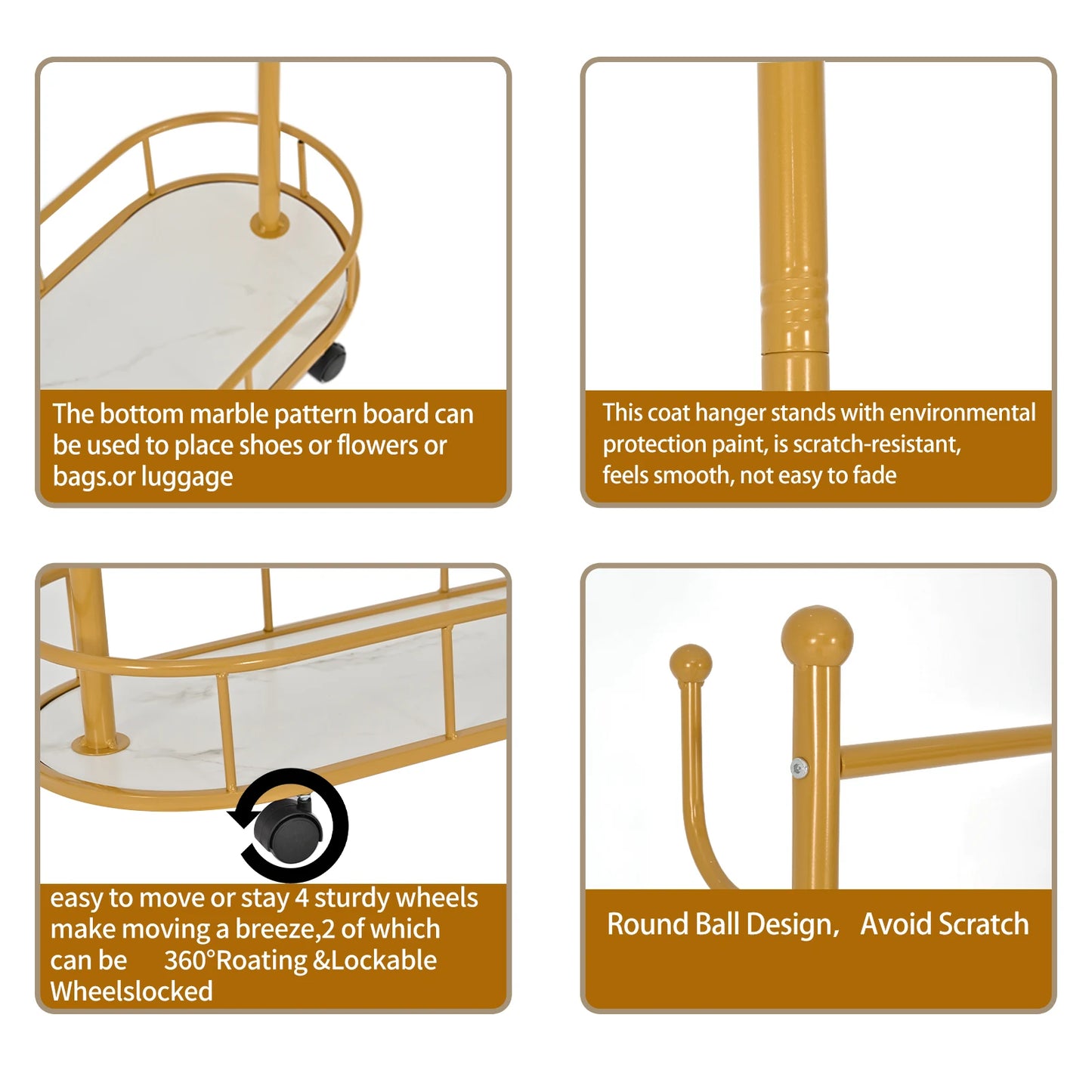 Rolling Garment Rack Organizer