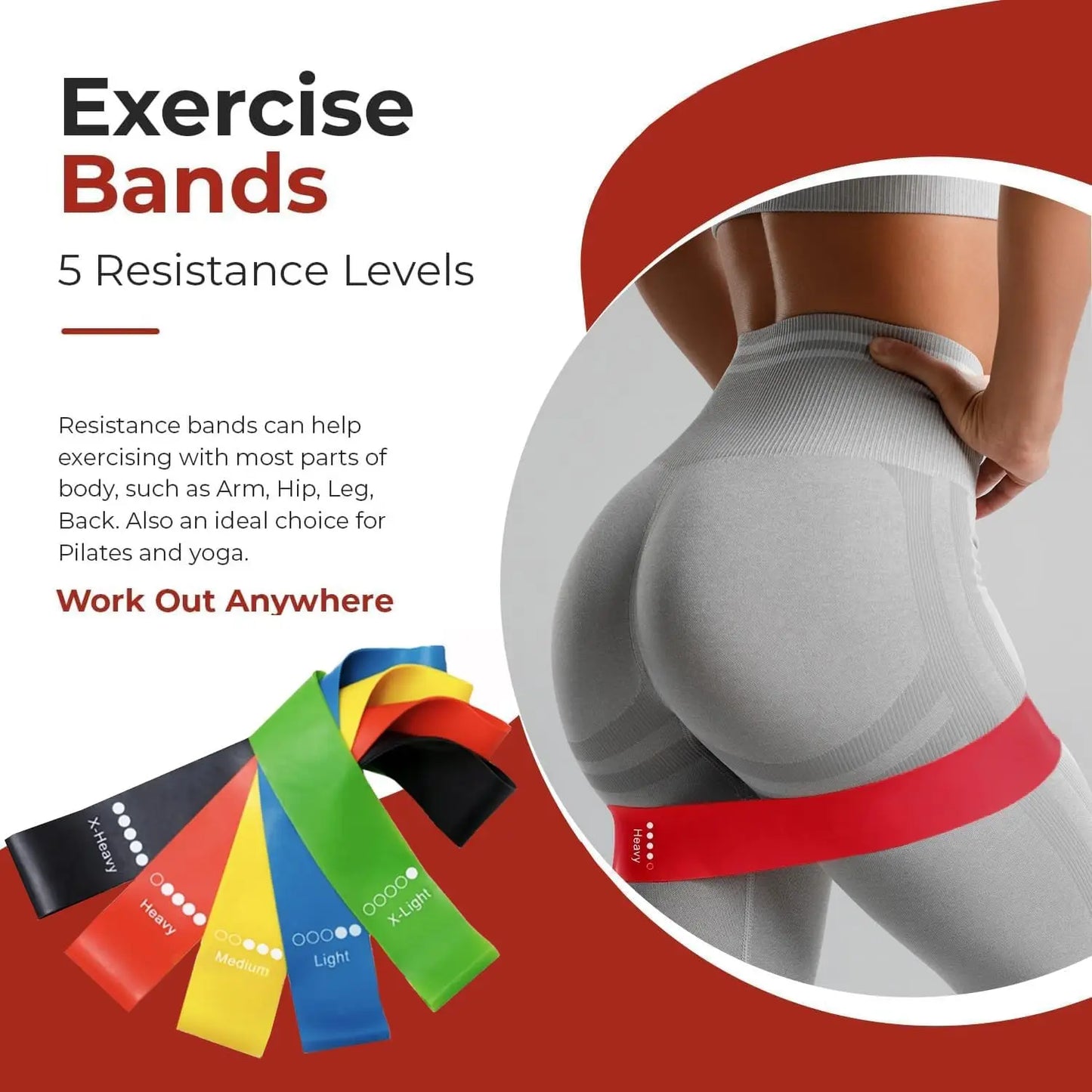 Yoga Ring Resistance Band Set