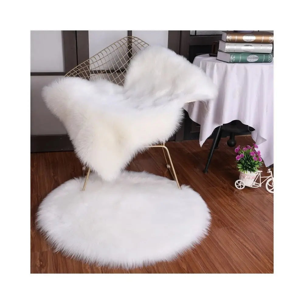 Faux Fluffy Shaggy Rugs Artificial Sheepskin Long Hair Carpet Floor Wool Fluffy Mat