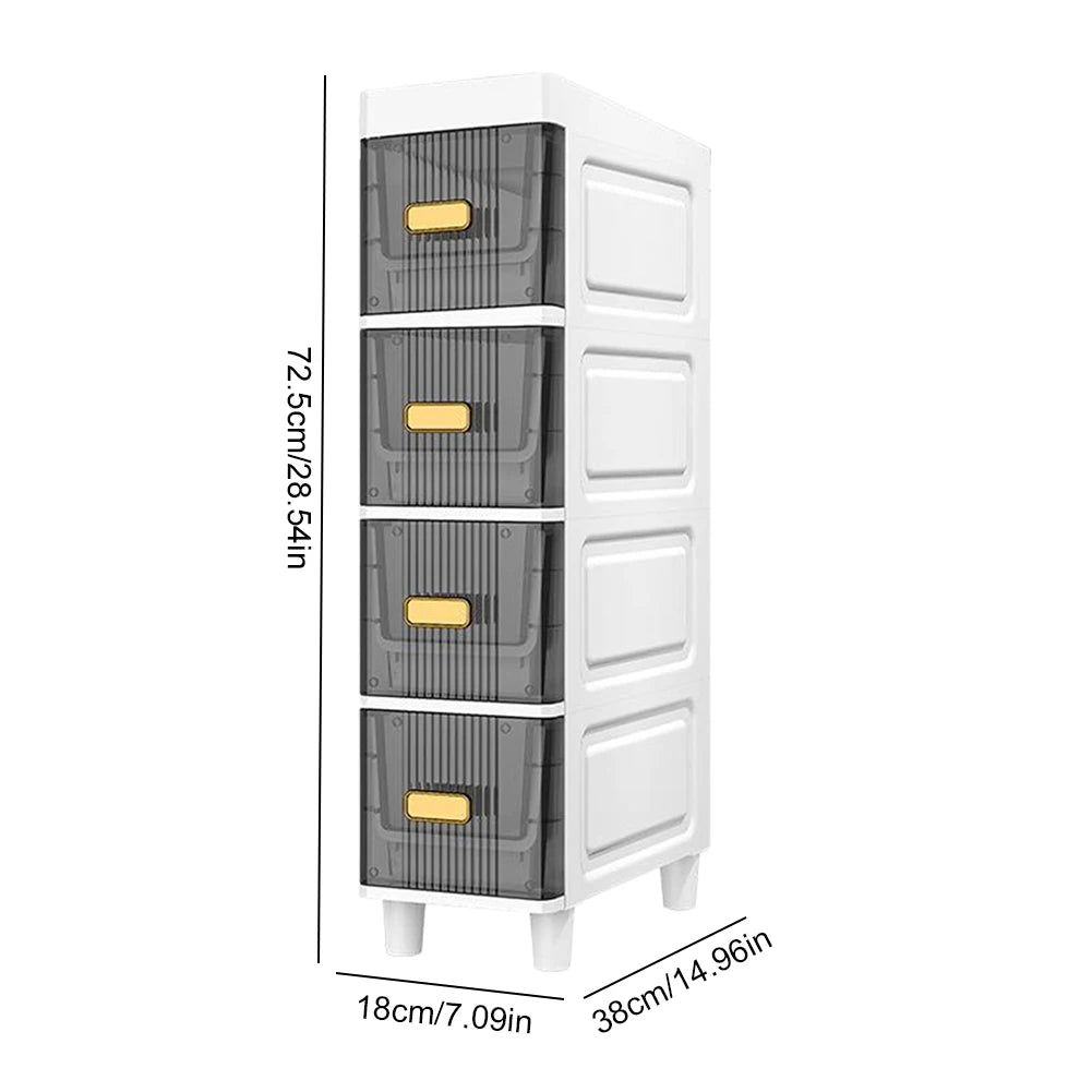Corner Tier Bathroom Drawer Cabinet