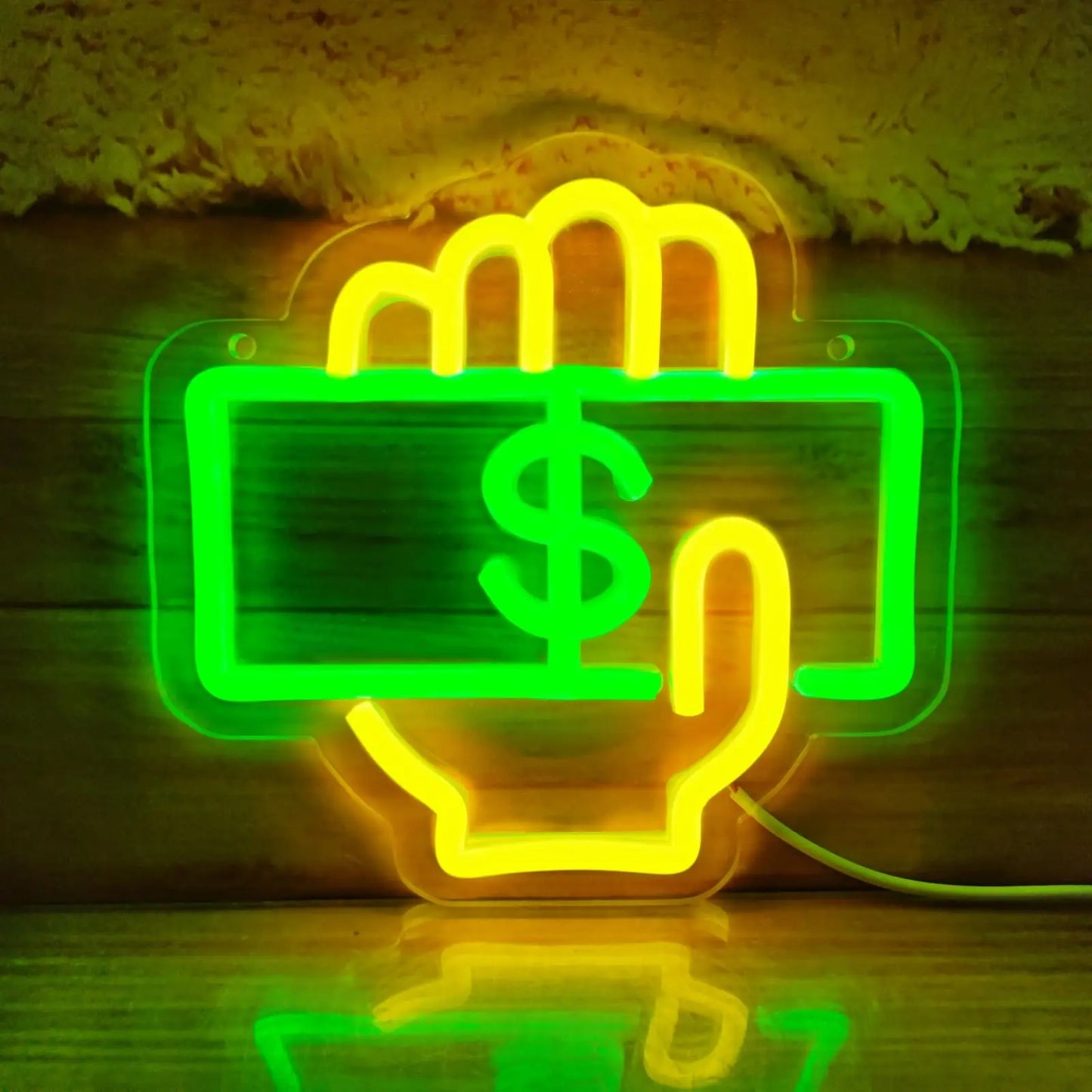Money Neon Sign Wall Decor