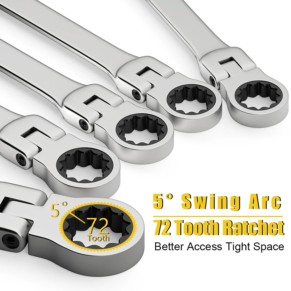 Durable Ratchet Wrench Set Metric Multi-Function Set