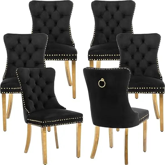 Velvet Dining Chairs Set