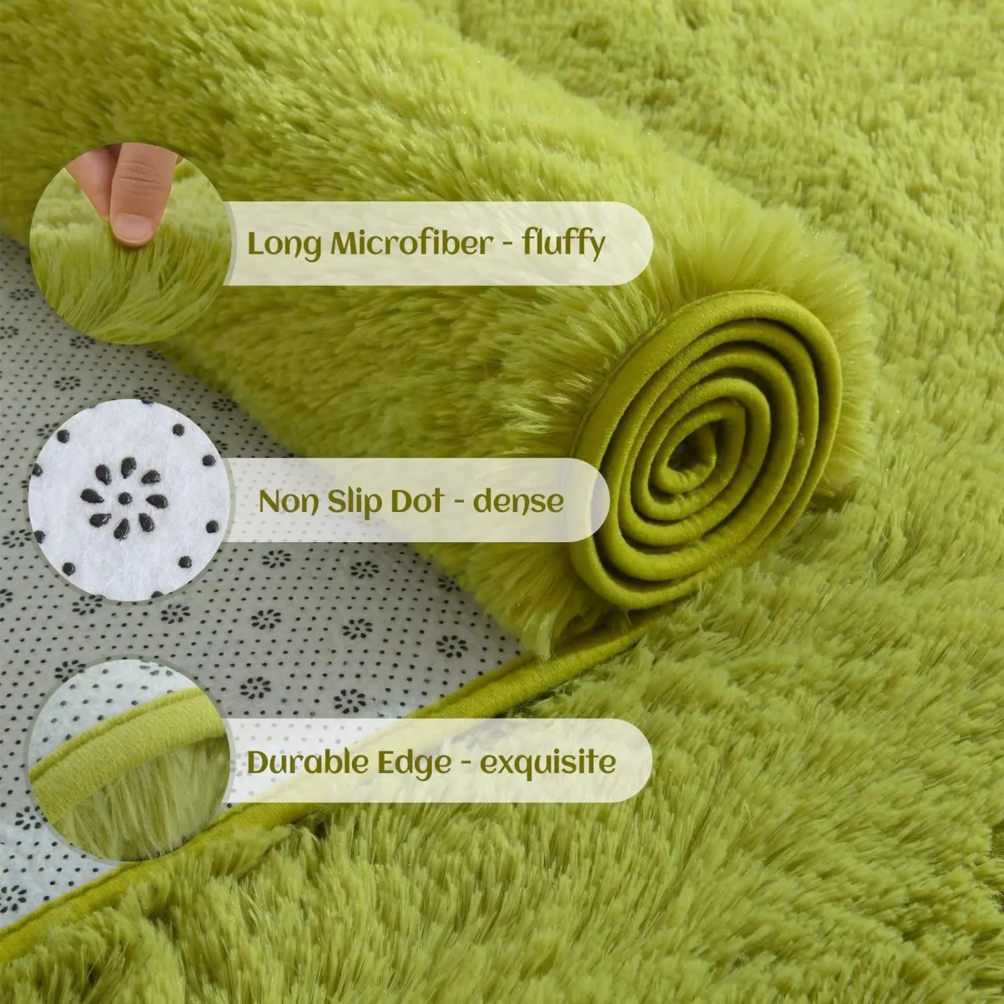 Plush Fluffy Ultra Soft Indoor Modern Rugs