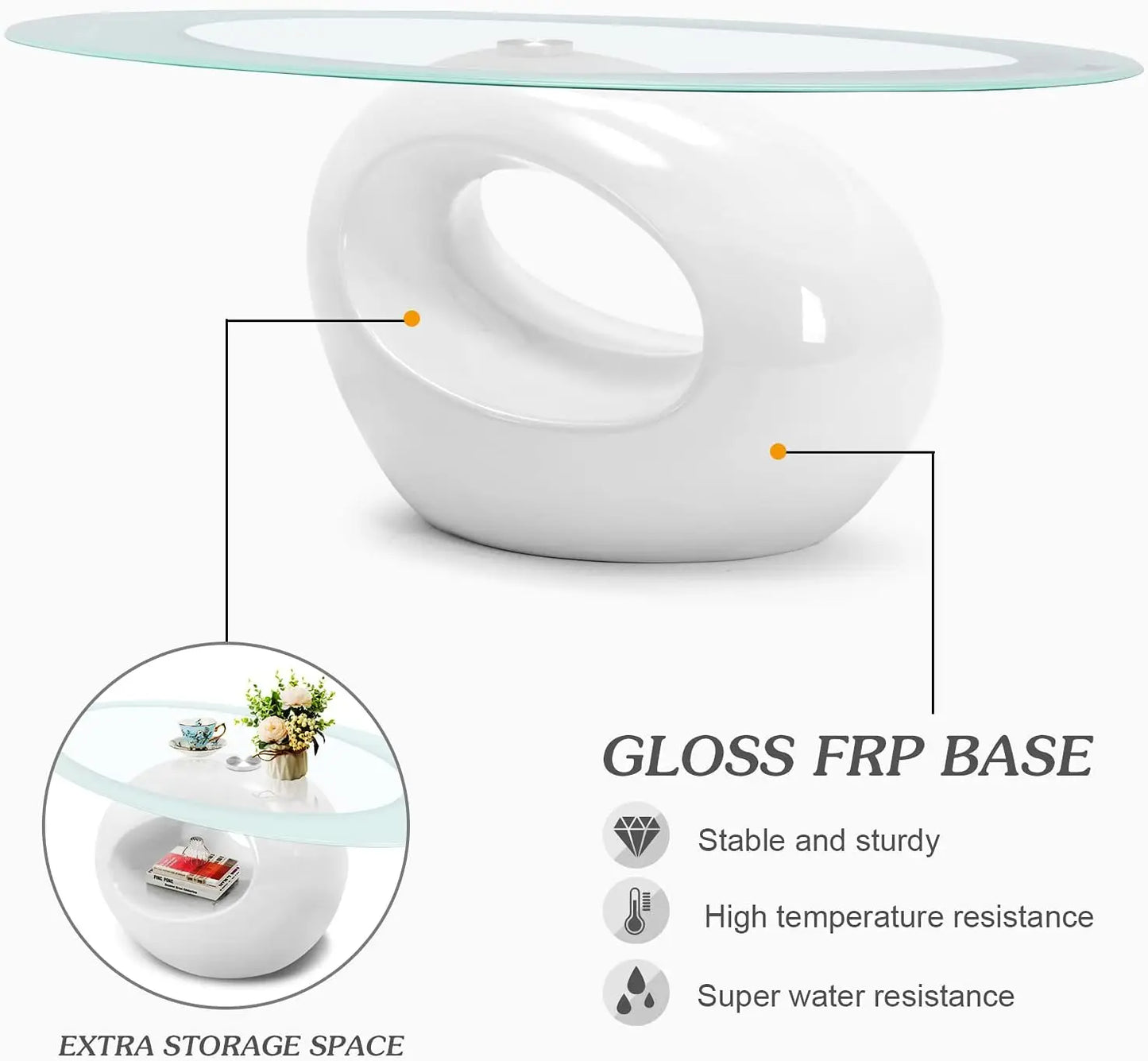 Contemporary Glass Coffee Table