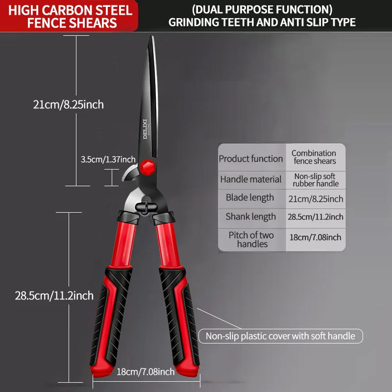 Hedge Clippers & Shears Made with Shock-Absorbing
