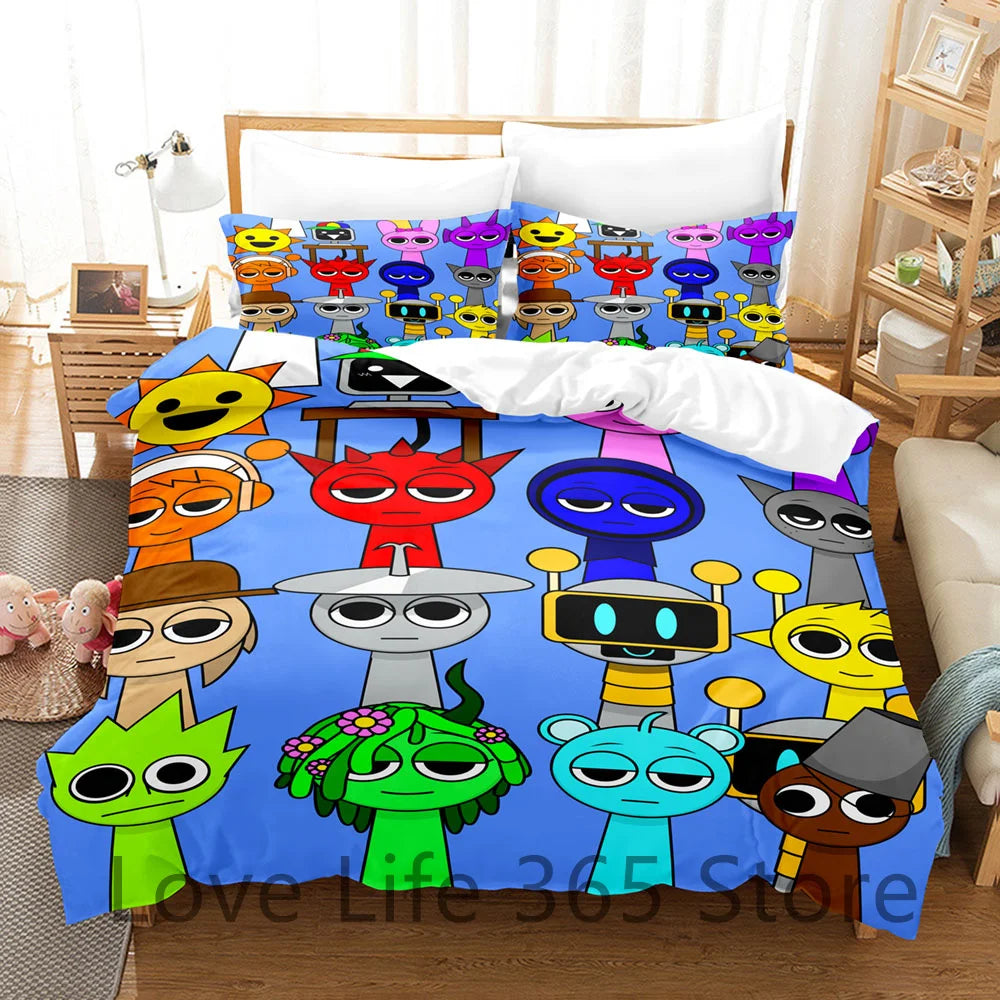 Game Sprunki Bedding Sets