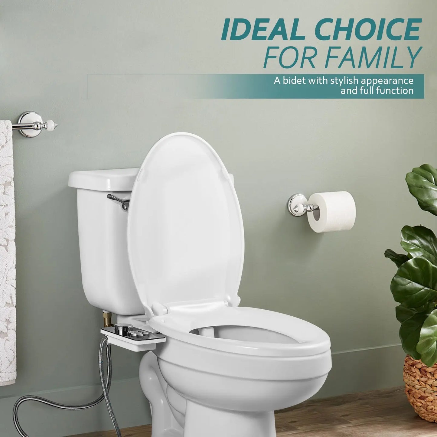 Toilet Dual Nozzles Frontal & Rear Wash Cold Water Personal Hygiene