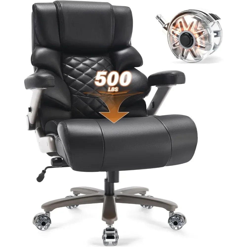 Large Computer Chair with Adjustable Lumbar Support