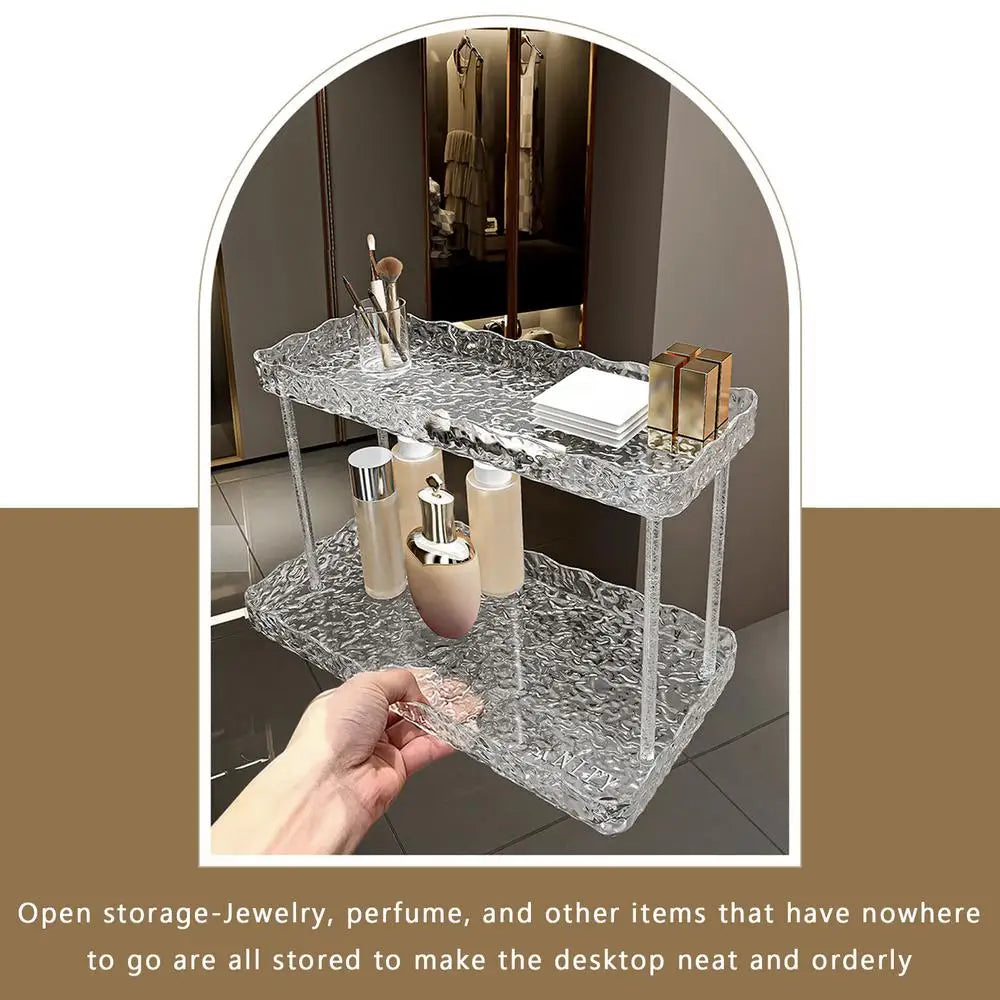 Bathroom Acrylic Vanity Storage Rack