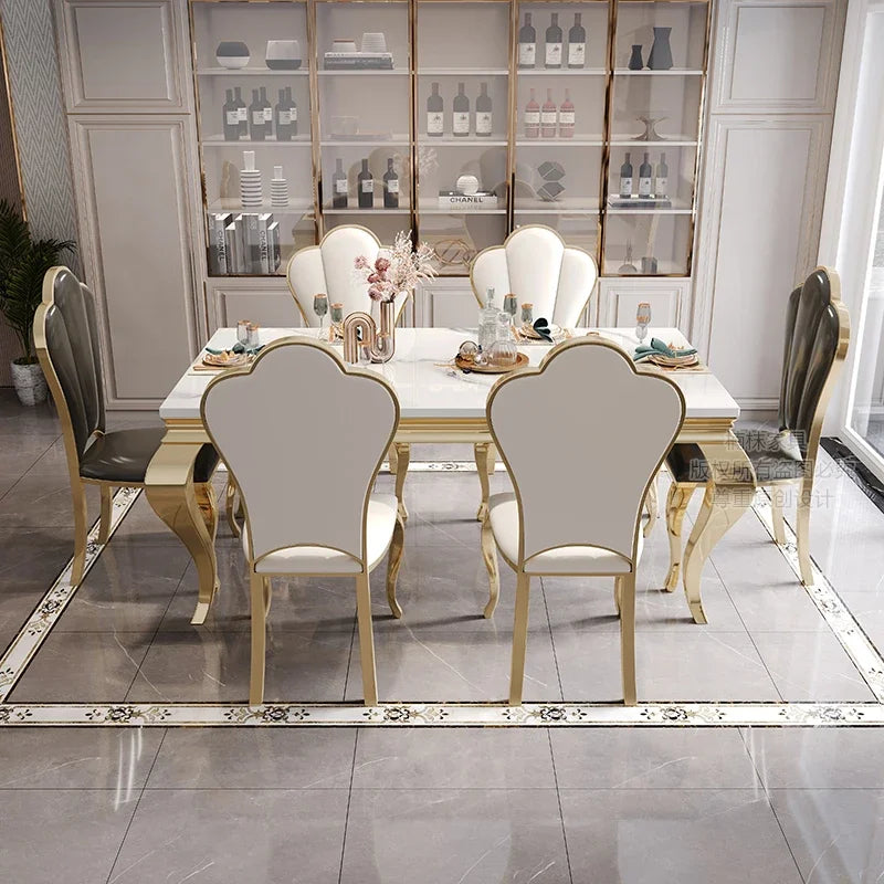 Marble Luxury Dining Table a Unique Gold