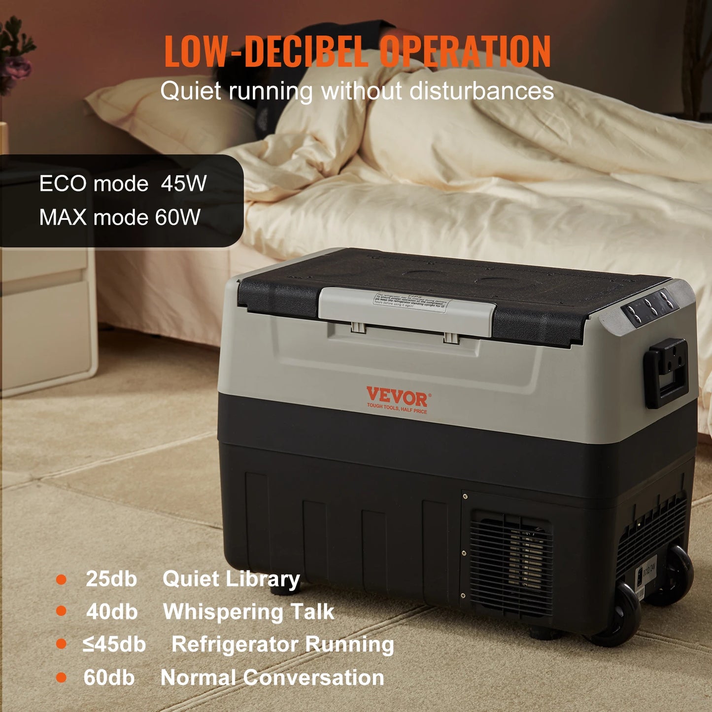 Portable Foldable Handle Wheel Compressor Freezer