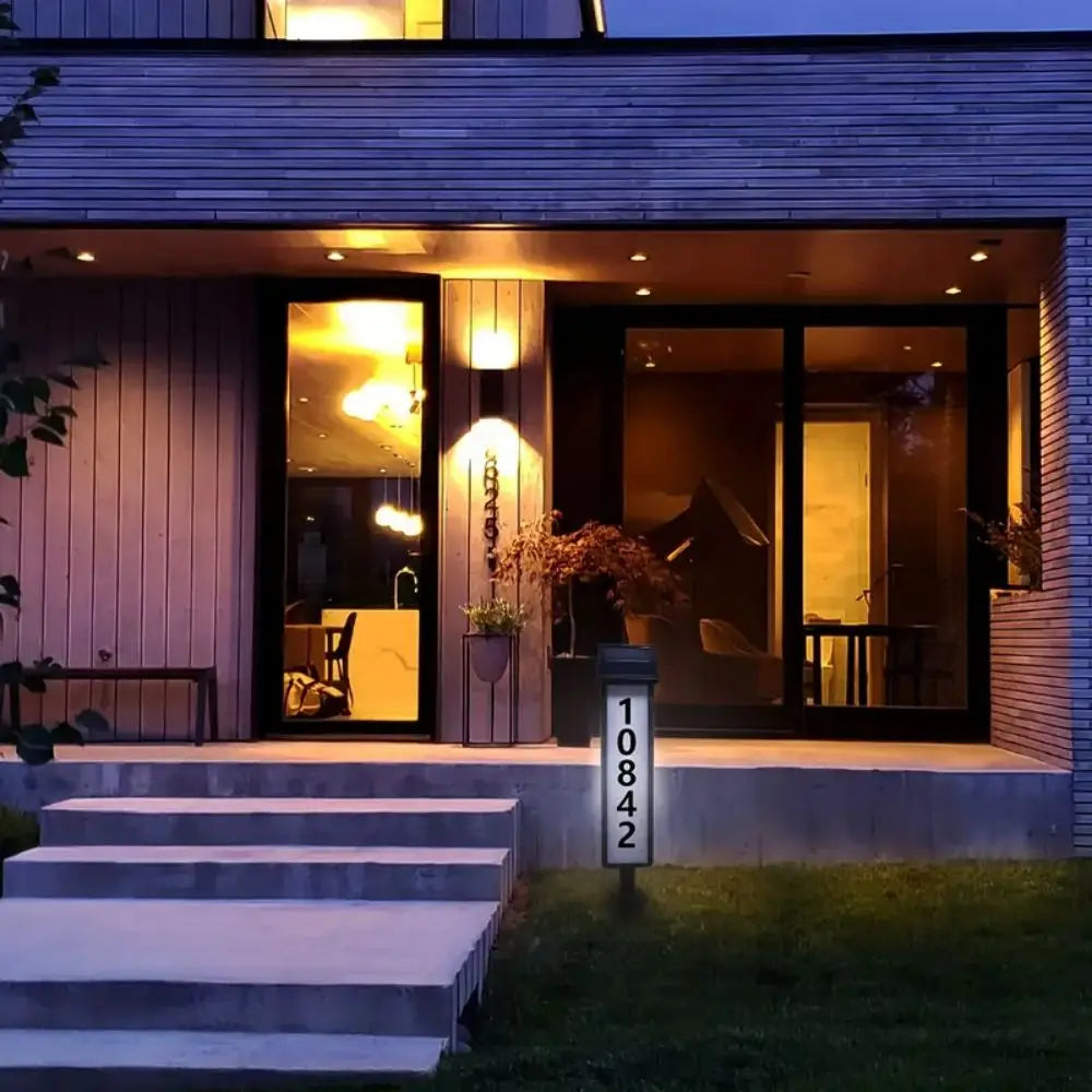 Front Patio House Number LED Light