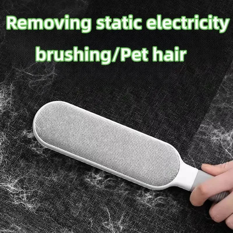 Large Gray 2-Pack Electrostatic Hair Lint Removal Brush