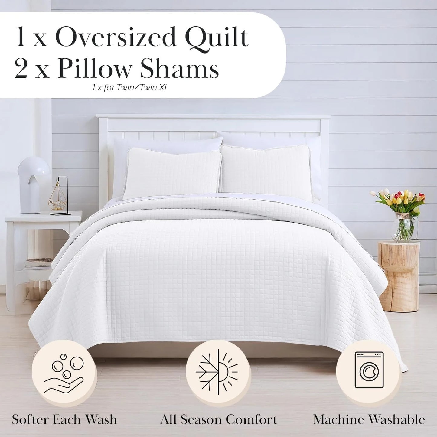 Microfiber Quilted Bedspread