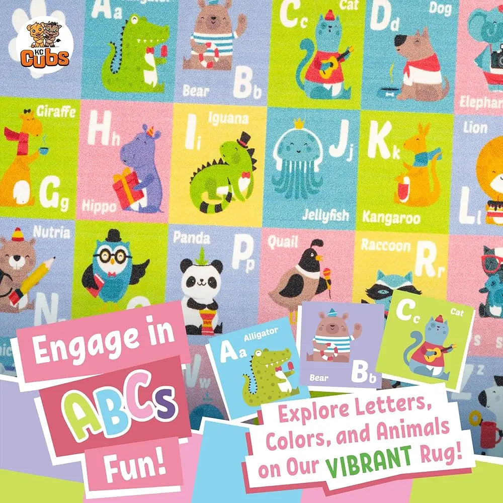 Abc Alphabet Animal Carpet
