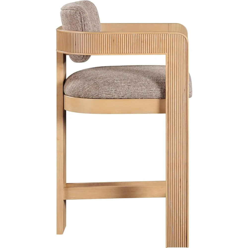 Art Decor Style Sacha Collection Stool with Solid Wood