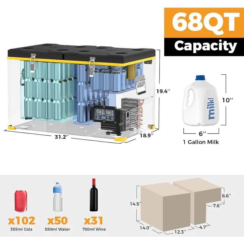 Portable Electric Cooler with Plug In