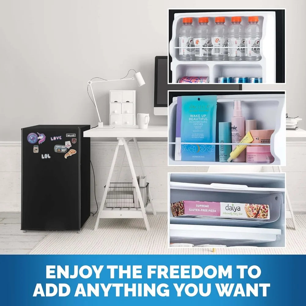 Compact Mini Fridge with Chiller Compartment