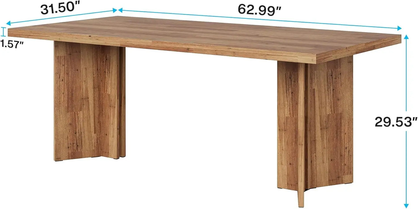 Rectangular Spacious Dining Tabletop