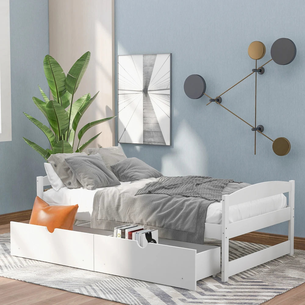 Twin Size Boys Bunk Platform Bed