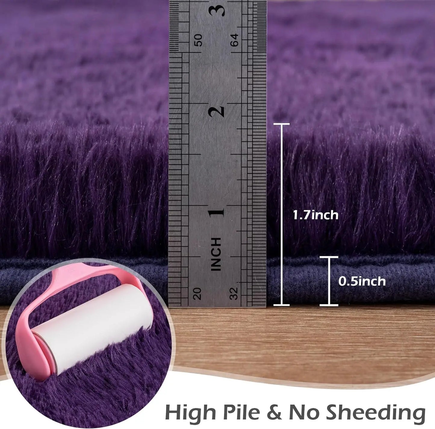 Fluffy Rugs Non Slip Rugs for Hardwood Floors Room Decor