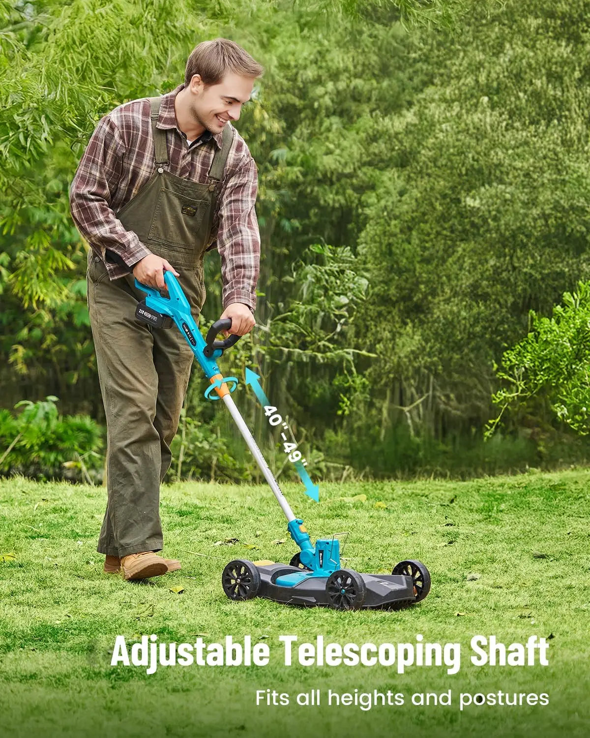 Electric String Trimmer Leaf Blower Combo Kit