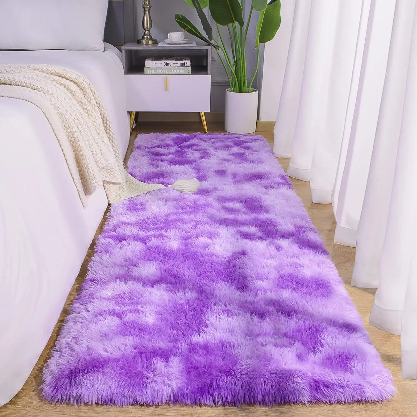 Bedroom Fluffy Fuzzy Runner Soft Rugs