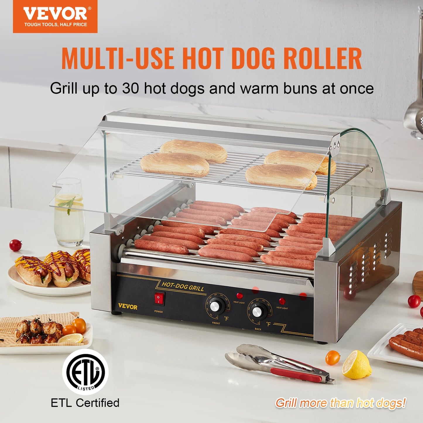 Electric Rods Commercial Hot Dog Roller
