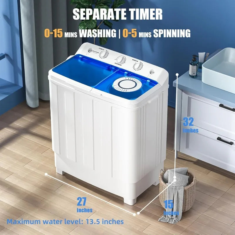 Twin Tub Washer Mini Compact