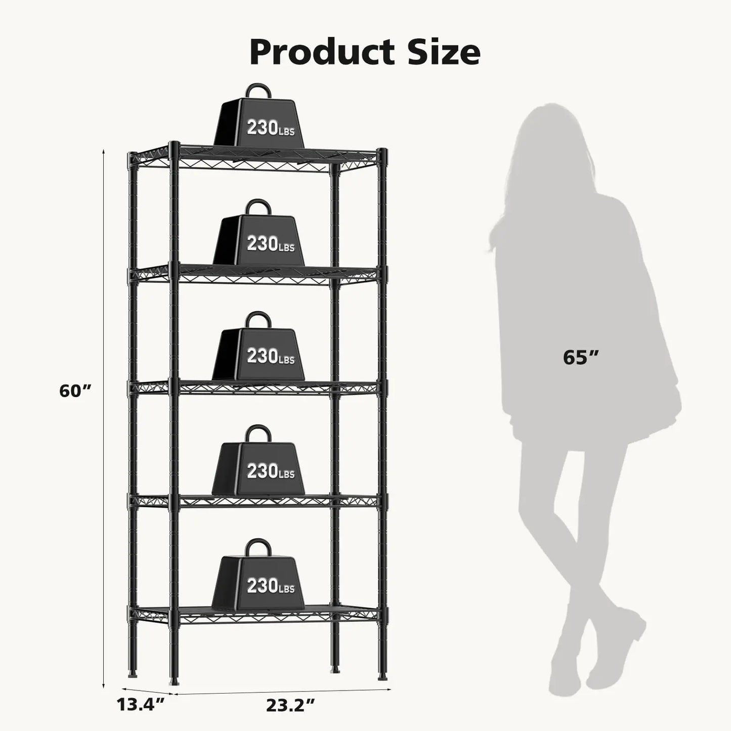 Heavy Duty Standing Shelf Organizer Storage Racks