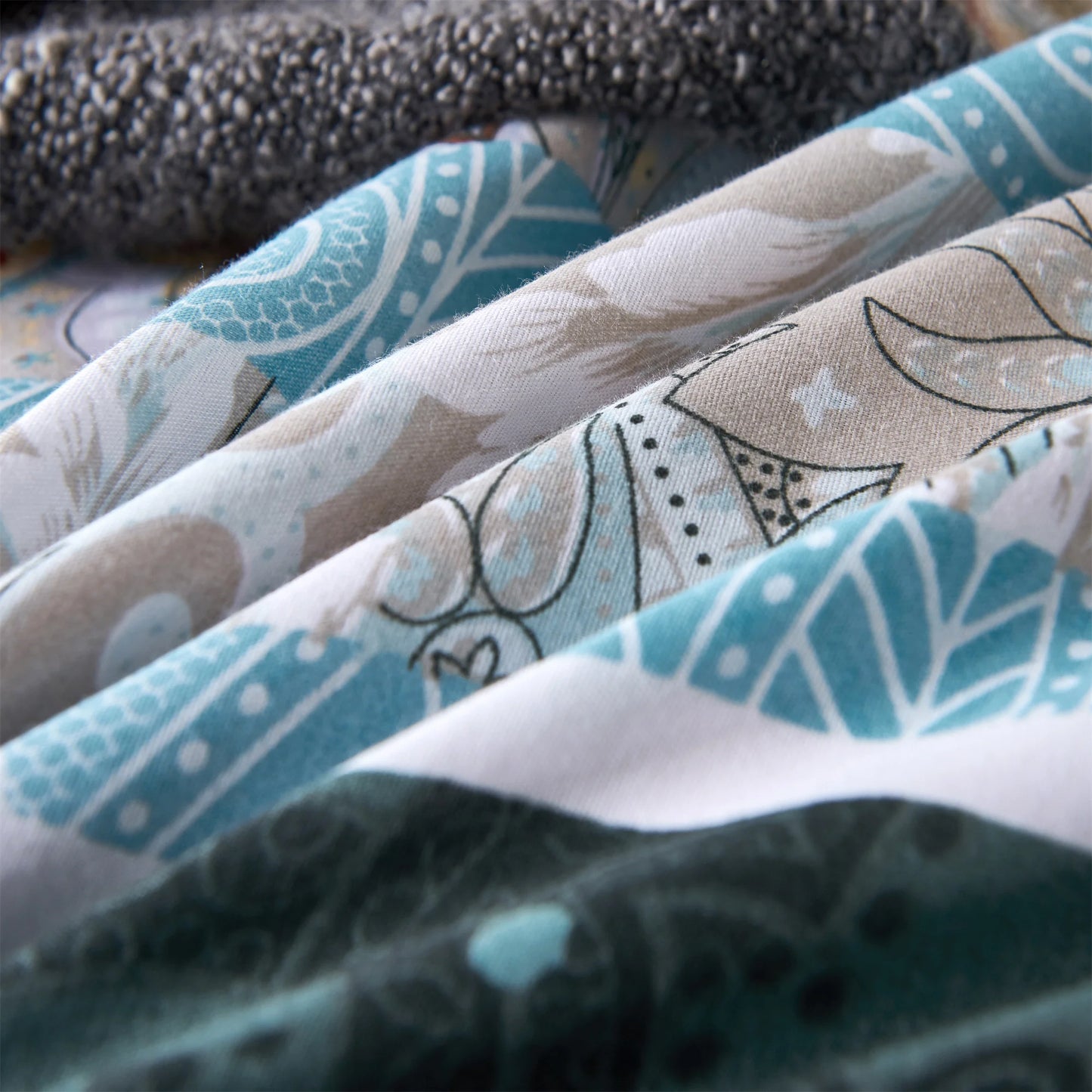 Exotic Bohemian Style Quilt Cover