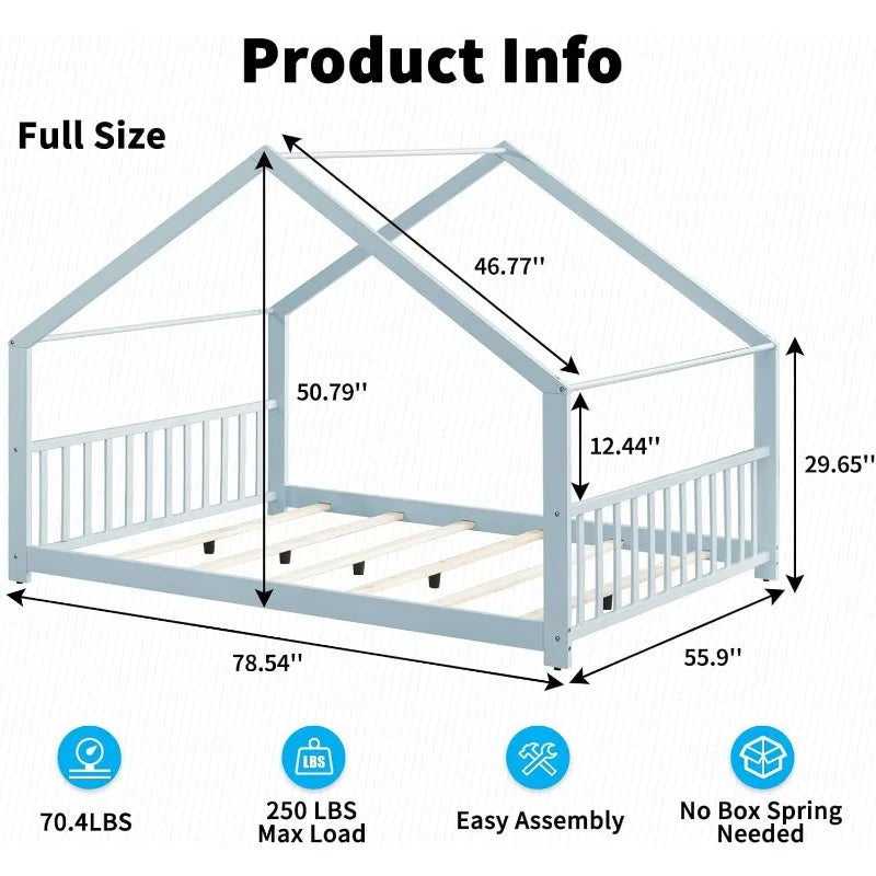 Full Size Montessori Floor Bed