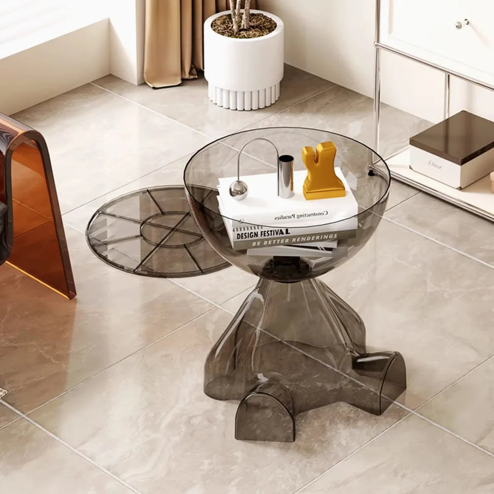 Transparent Small Flat Head Coffee Table