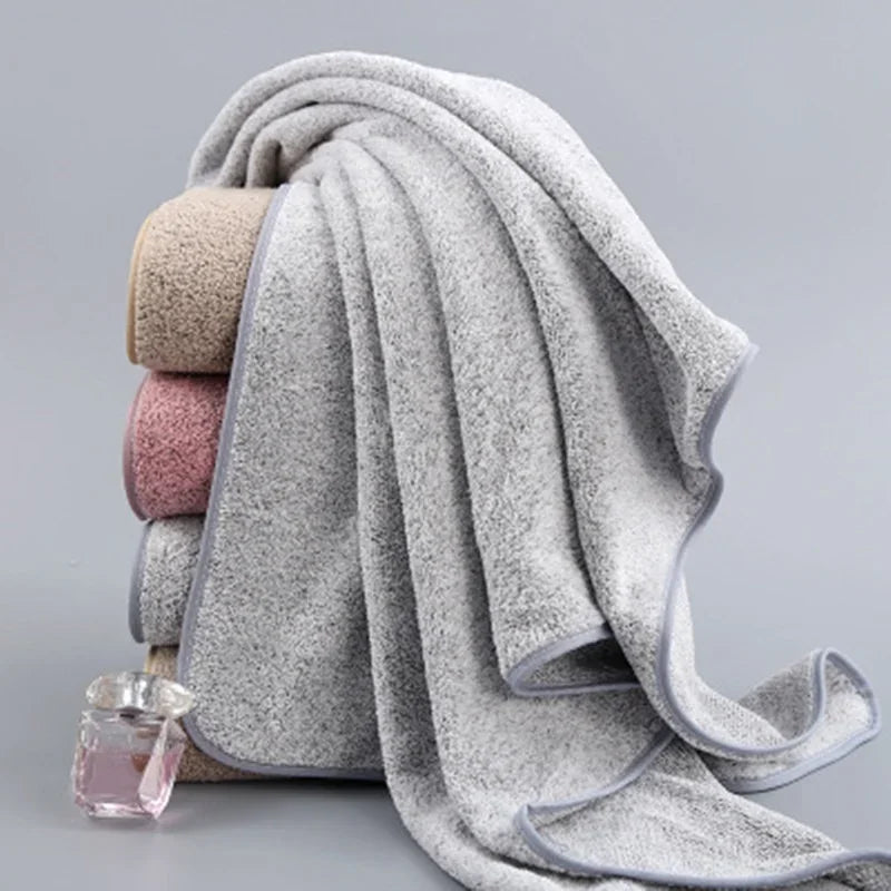 Bamboo Charcoal Coral Velvet Bath Towel
