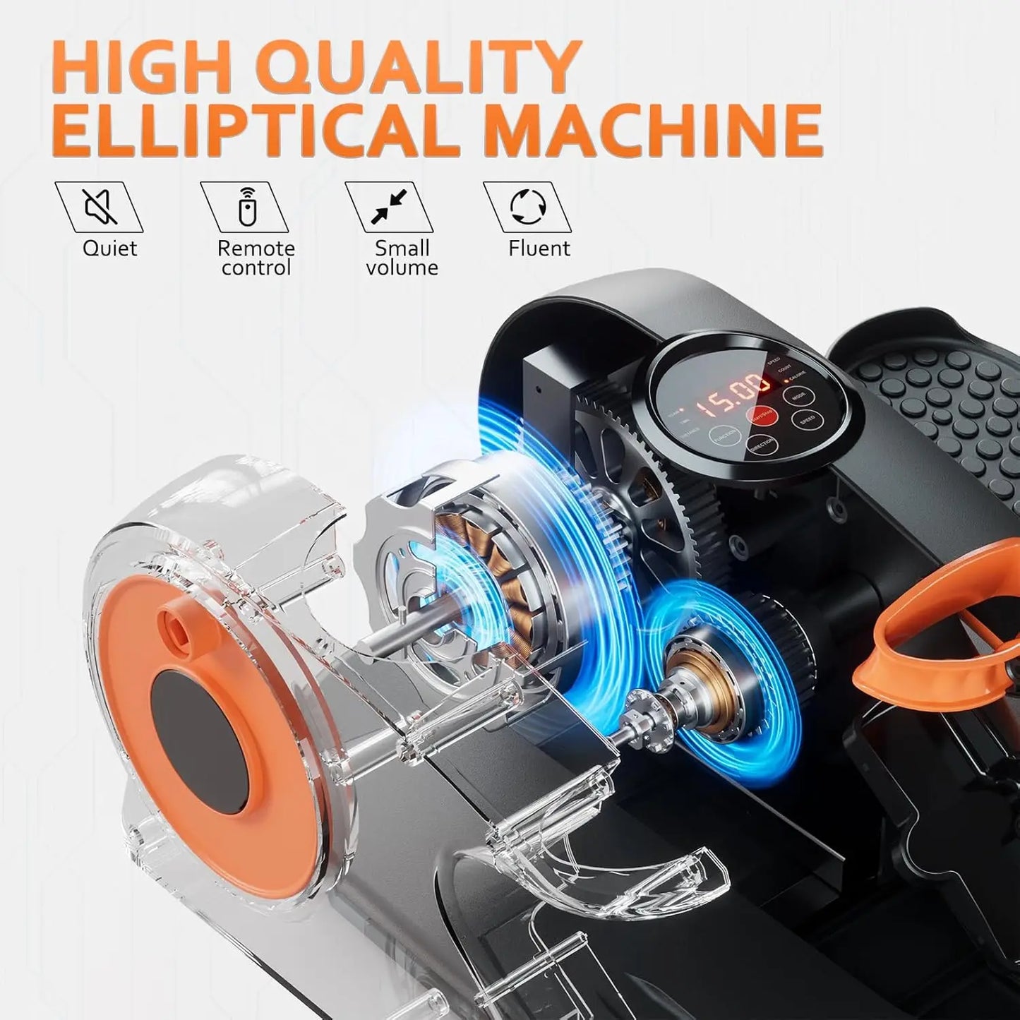 Elliptical Exerciser with Remote Control
