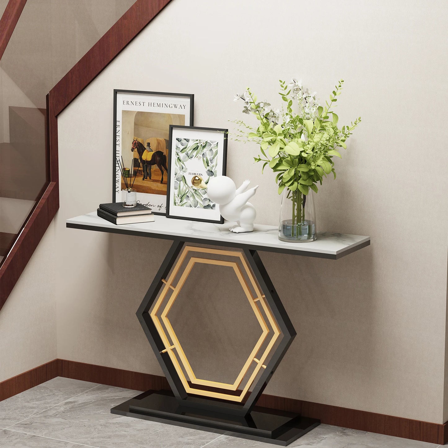 Couch Centered Stone Table Top