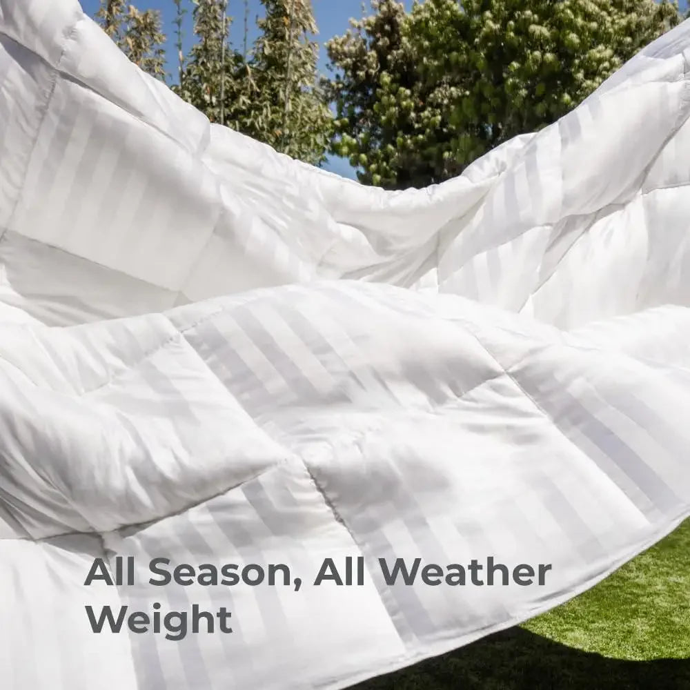 All-Season Soft Low-Loft Duvet Comforter with Anchor Loops
