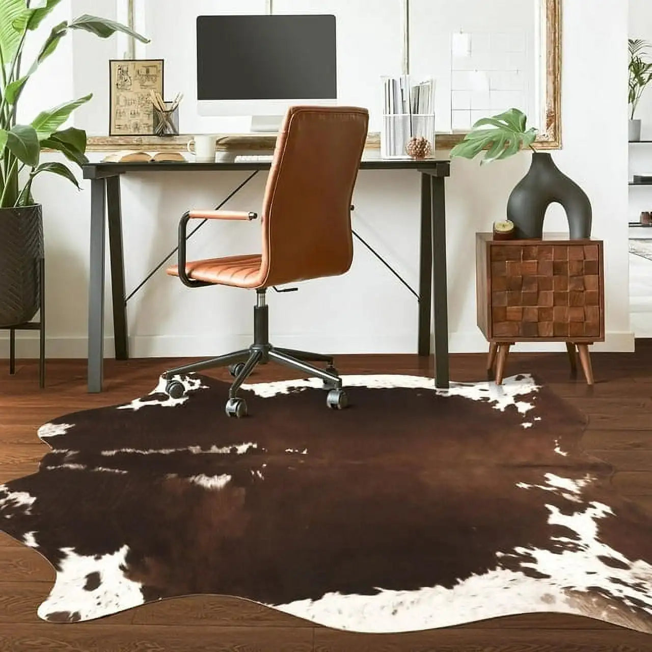 American style Animal Print Rug faux fur