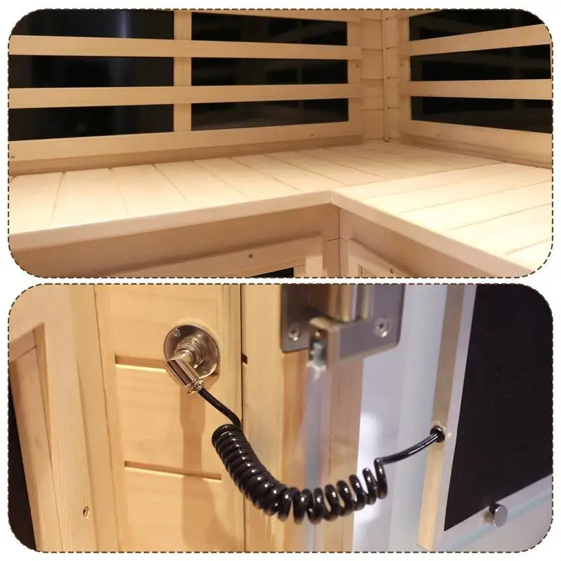 Sauna with Heating Panel for 2 Persons