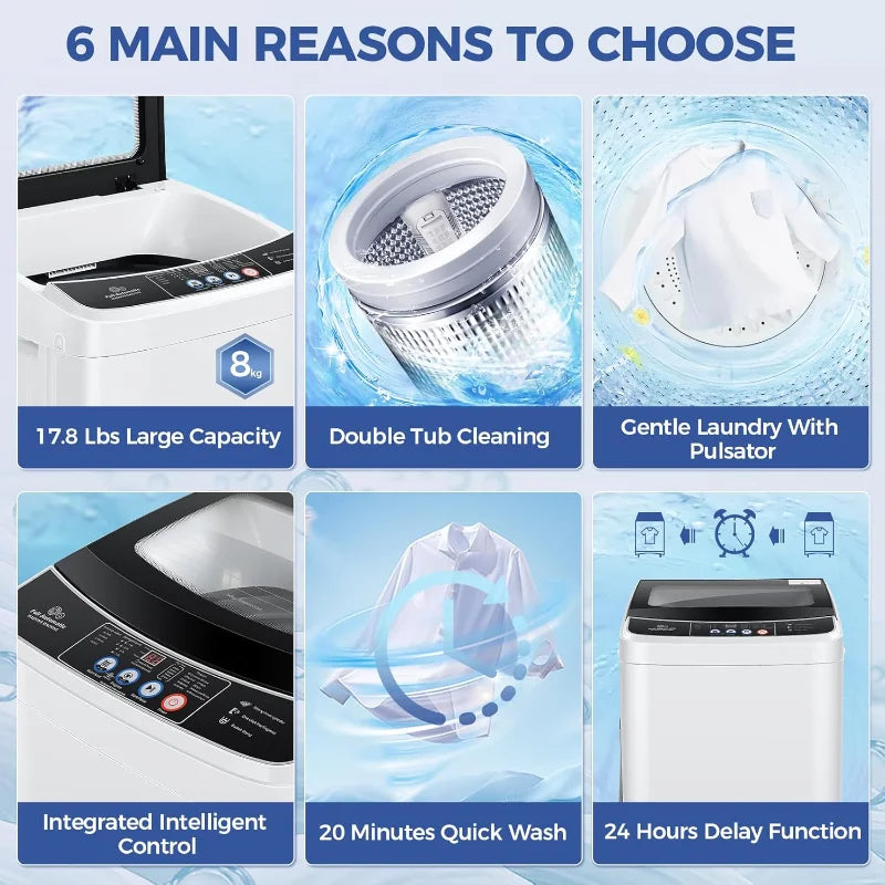 Compact Laundry Washer and Dryer Combo