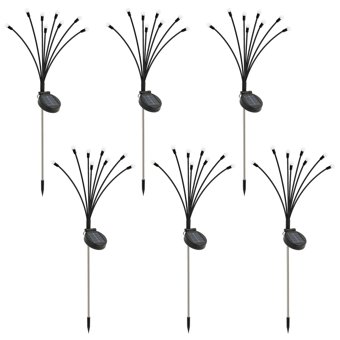 8-Head Solar Firefly Lights LED Solar