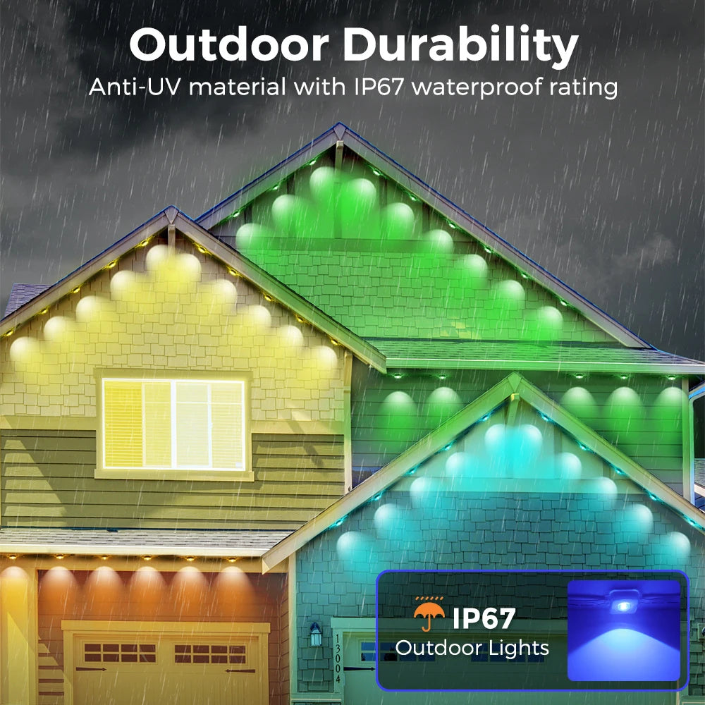Patio Permanent Outdoor Smart RGB Lights