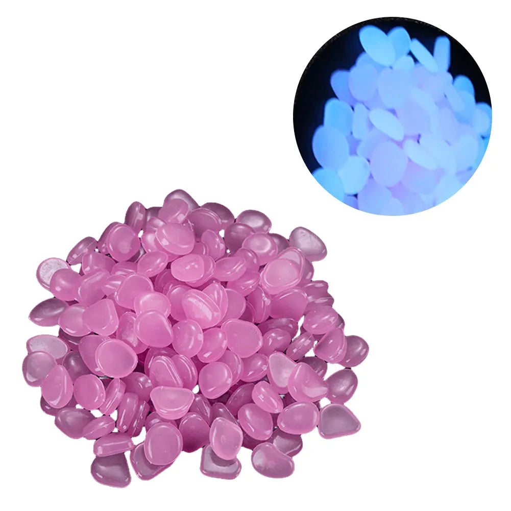 Garden Glow In The Dark Pebbles Stones Rocks For Yard And Walkways Decor