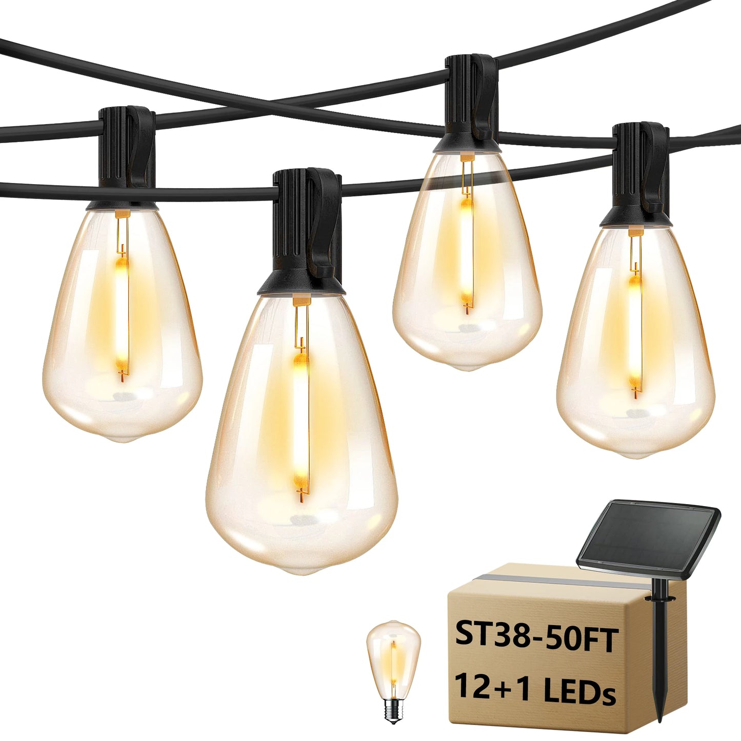 Patio Solar String Lights