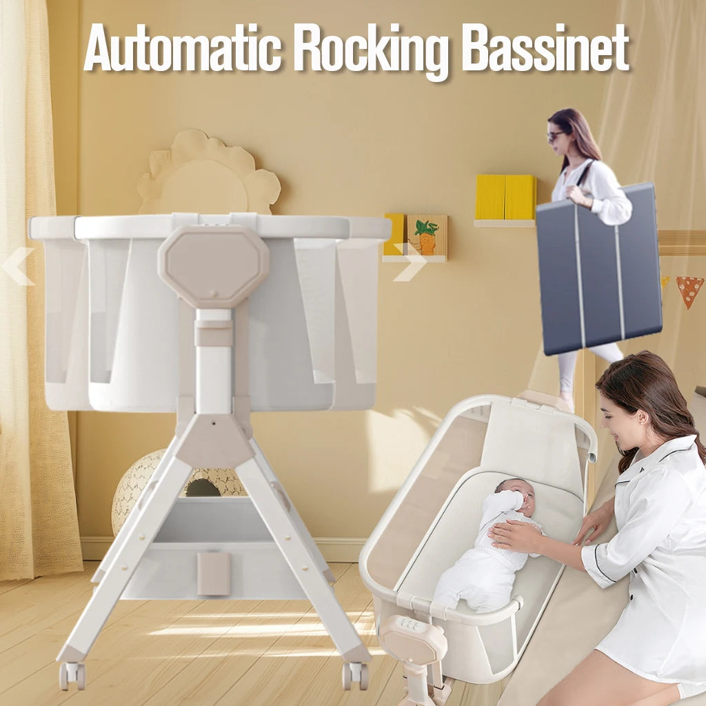 Portable Travel Rocking Baby Bassinet Crib