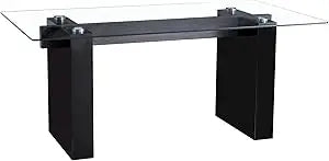 Dining Table Set with Tempered Glass Top
