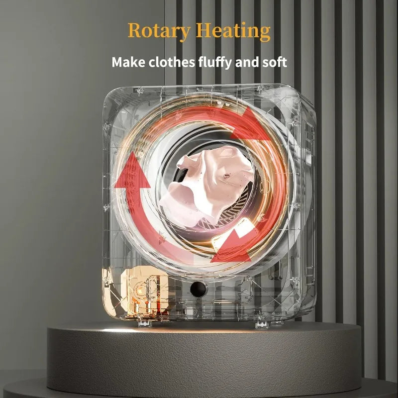 Electric Compact Laundry Dryer with Stainless Steel Tub