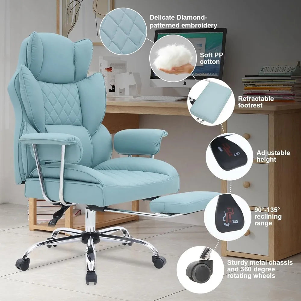 Executive Office Chair with Footrest