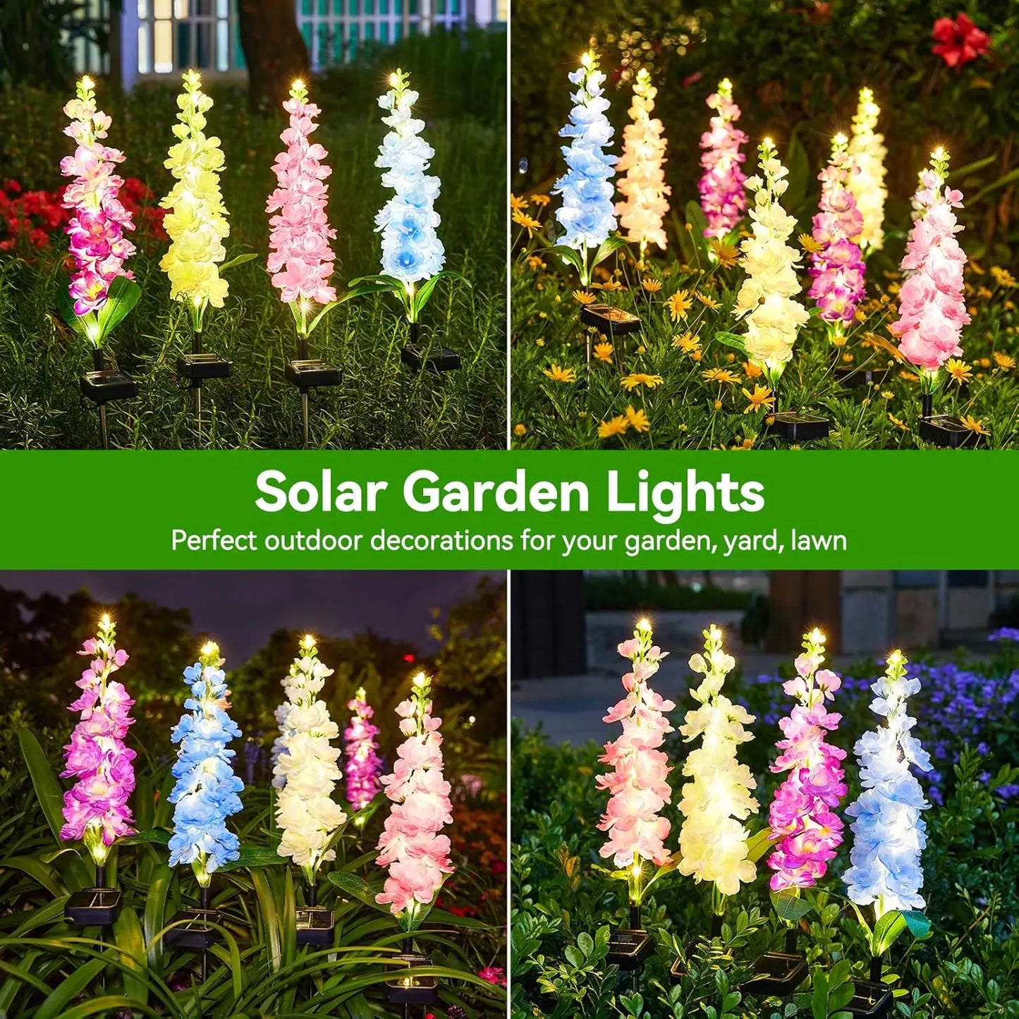 Outdoor Solar Flower Garden Lights
